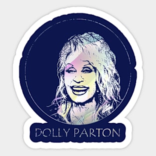 Dolly Parton pastel portrait Sticker